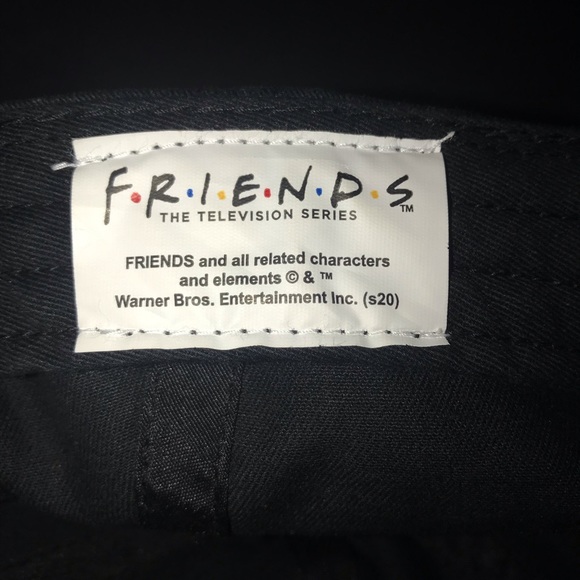 Y2K FRIENDS “How You Doin'” TV Show Hat Black Adjustable Baseball Cap Unisex - Picture 6 of 7